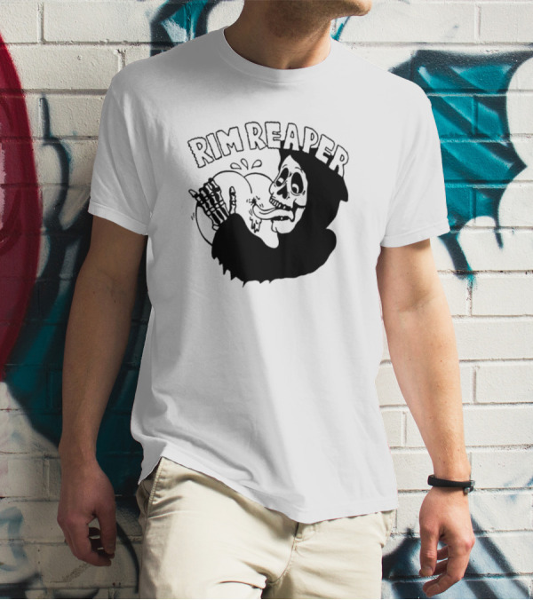 Rim Reaper Grim Reaper Skeleton With Tire T-Shirt