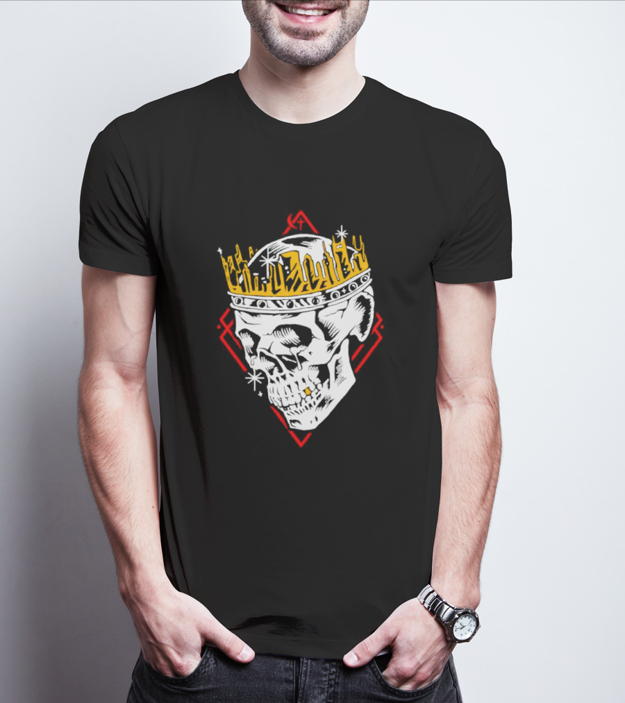 Jelly Roll Skull King Crown Red Diamond T-Shirt