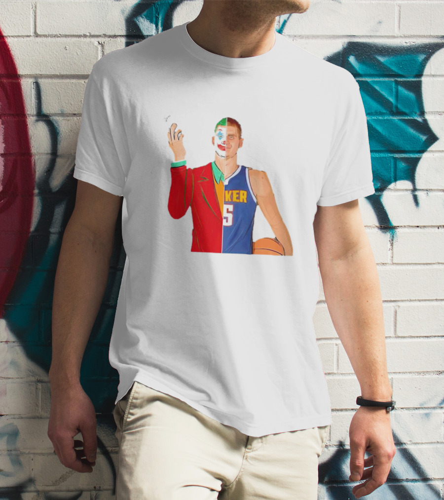 Nikola Jokic The Joker Dual Basketball Character T-Shirt