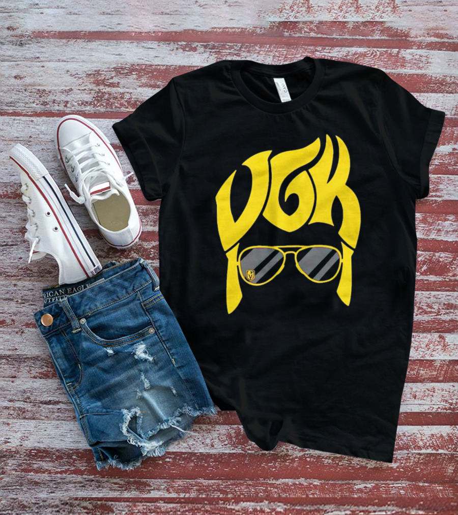 VGK Vegas Golden Knights Sunglasses Hair T-Shirt