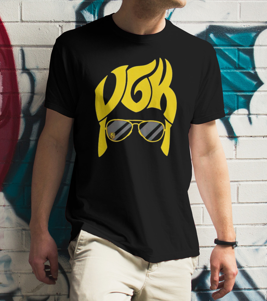 VGK Vegas Golden Knights Sunglasses Hair T-Shirt