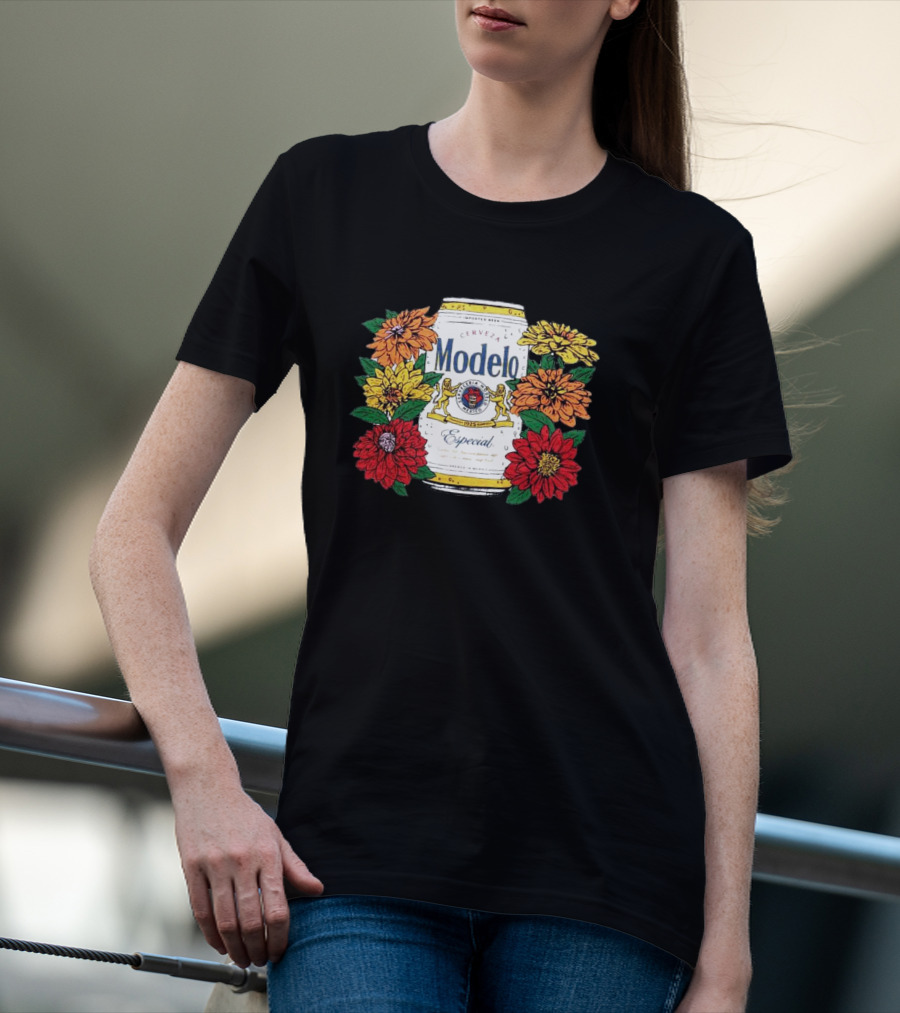 Cerveza Modelo Especial Floral Can T-Shirt