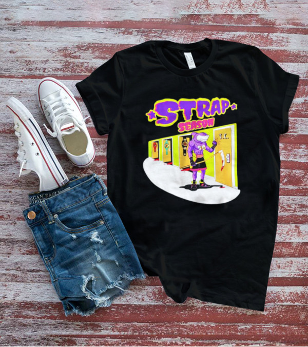Strap Season Errol Spence Cartoon Character With Belts T.C. Door T-Shirt
