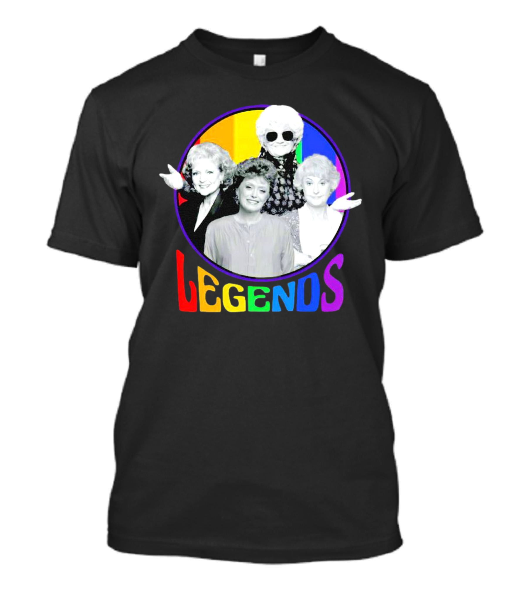 Golden Girls Legends Rainbow Pride T-Shirt
