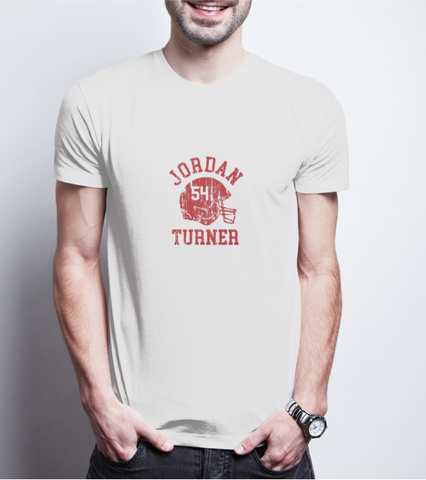 Jordan Turner 54 Wisconsin Badgers Football Helmet T-Shirt