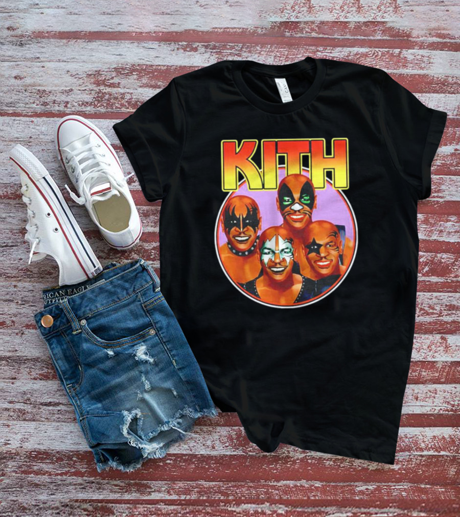 KITH Mike Tyson Kiss Band Makeup Group Image T-Shirt