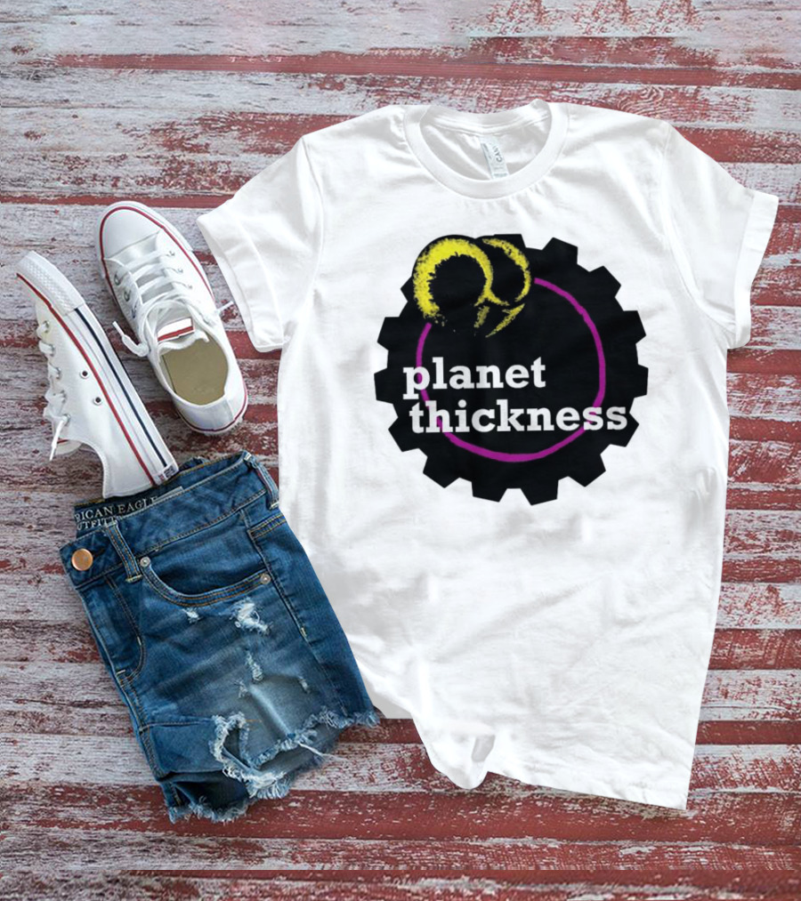 Planet Thickness Tennis Ball Circle Gear Emblem T-Shirt