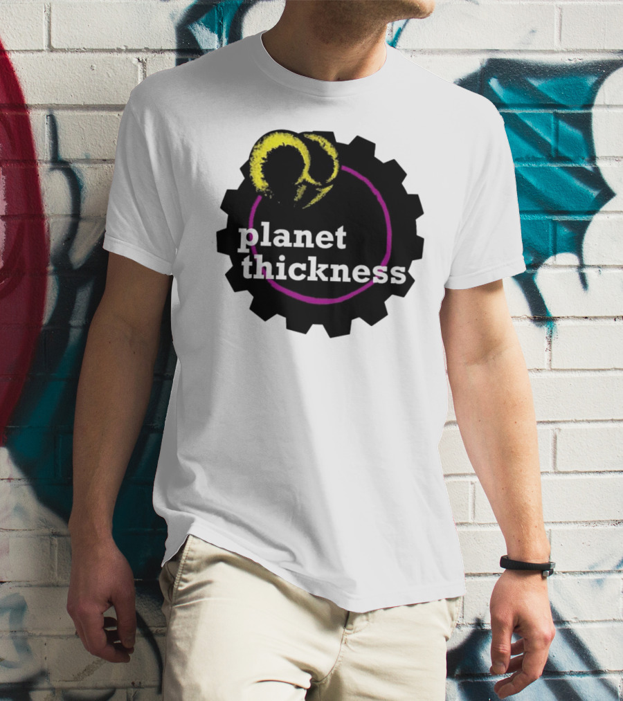Planet Thickness Tennis Ball Circle Gear Emblem T-Shirt