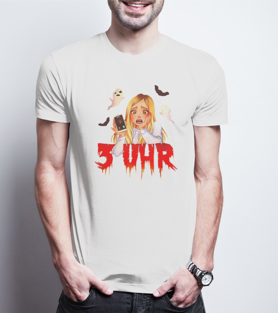 Rebekah Wing 3 Uhr Scary Ghost Reaction T-Shirt
