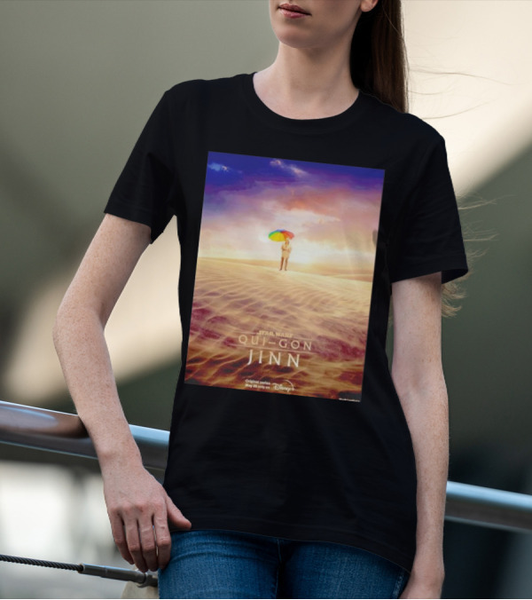 Star Wars Qui-Gon Jinn Desert Scene Disney Plus Series T-Shirt