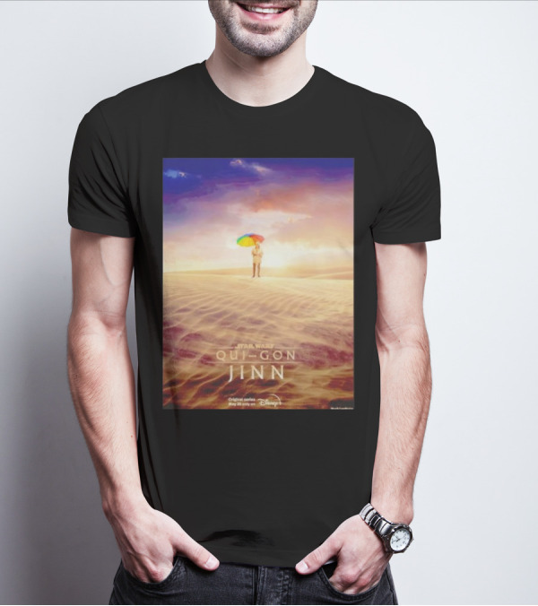 Star Wars Qui-Gon Jinn Desert Scene Disney Plus Series T-Shirt