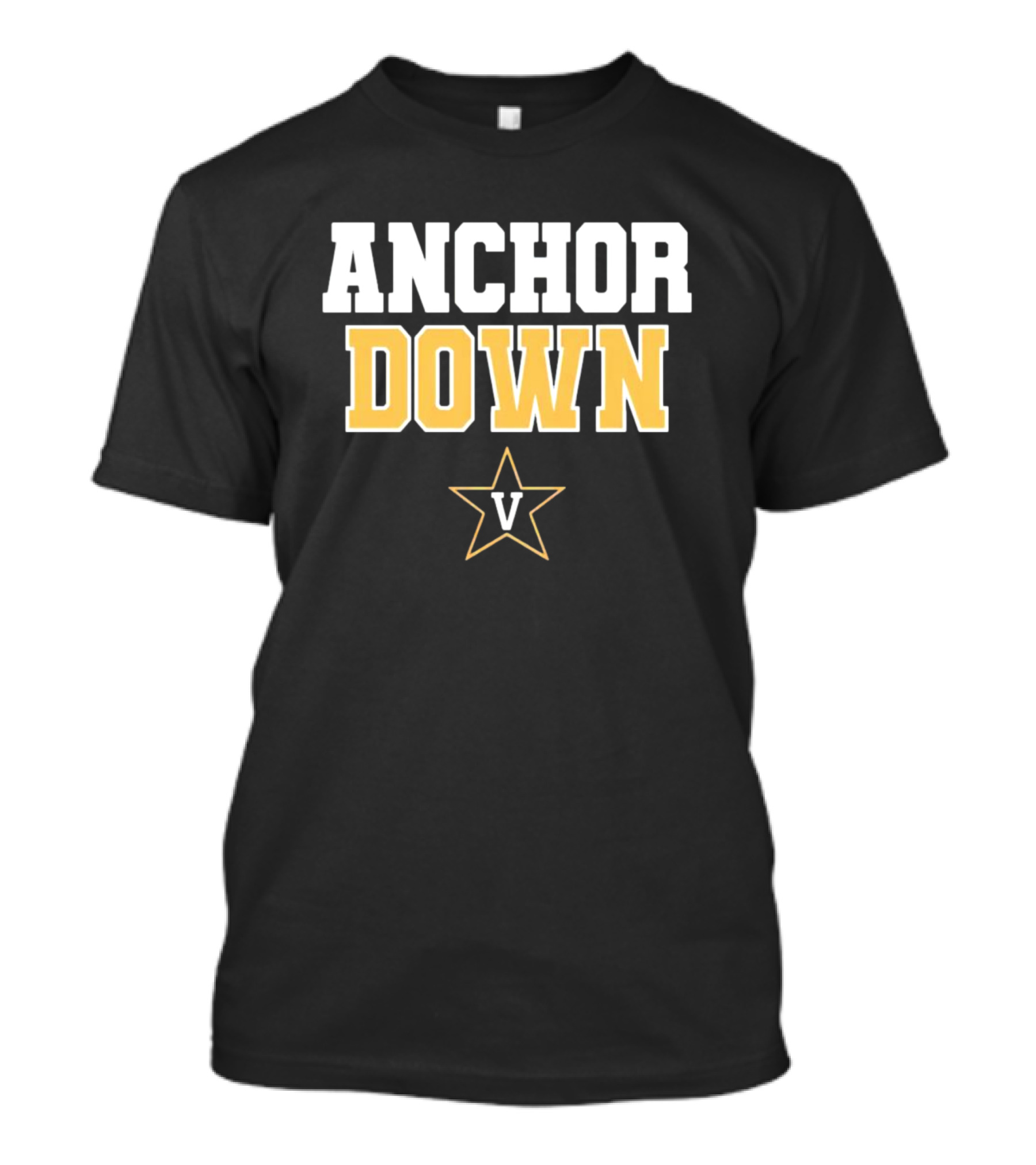 Vanderbilt Baseball Anchor Down Star V T-Shirt