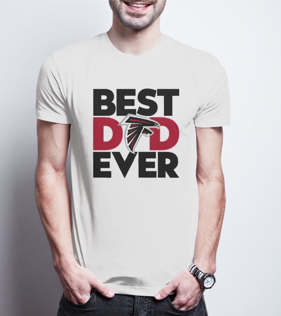Best Dad Ever Atlanta Falcons Fan Gift Idea T-Shirt