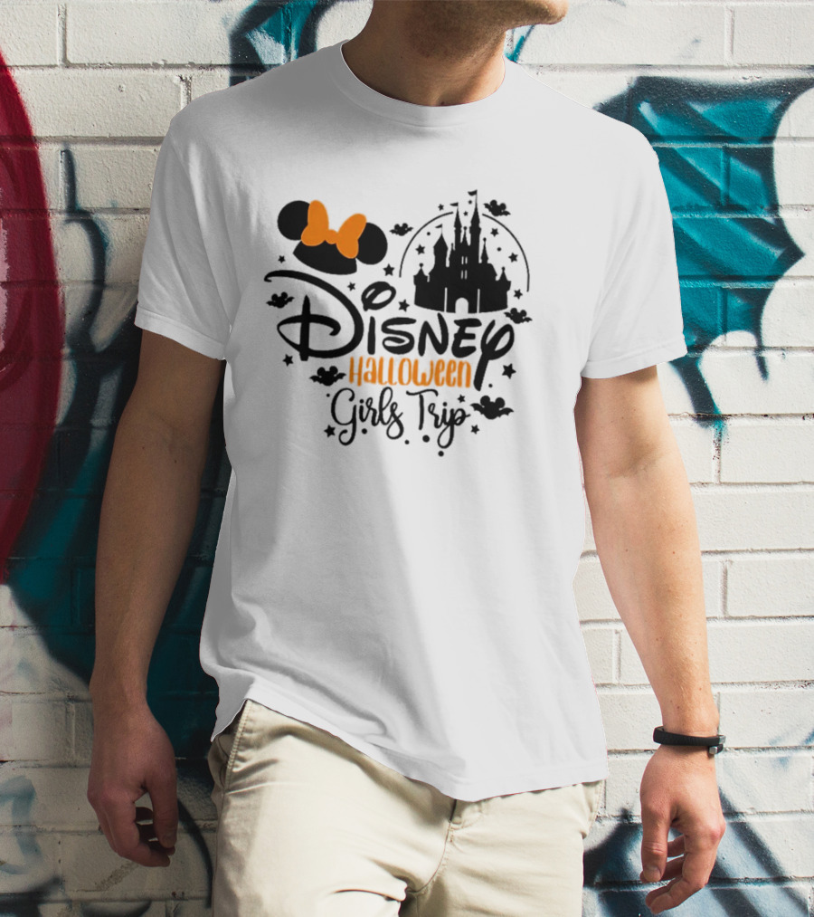 Disney Halloween Girls Trip Castle Minnie Ears T-Shirt