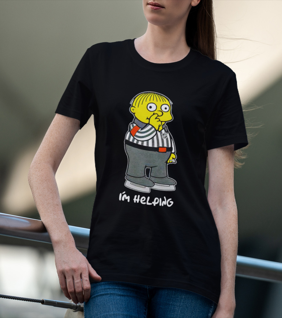 Ralph Wiggum I'm Helping The Simpsons NHL Referee T-Shirt