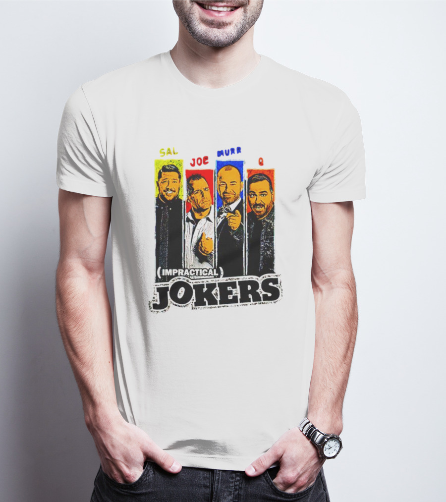 Impractical Jokers Sal Joe Murr Q Portraits T-Shirt