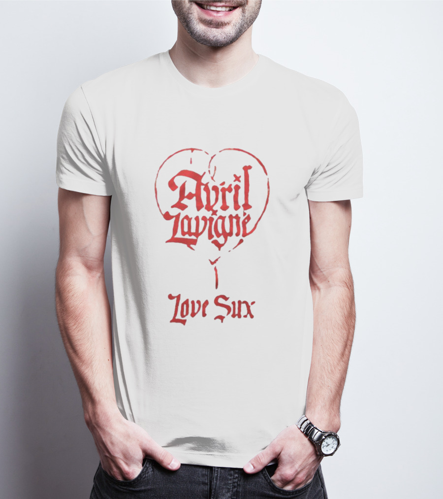 Avril Lavigne Heart Balloon Love Sux T-Shirt