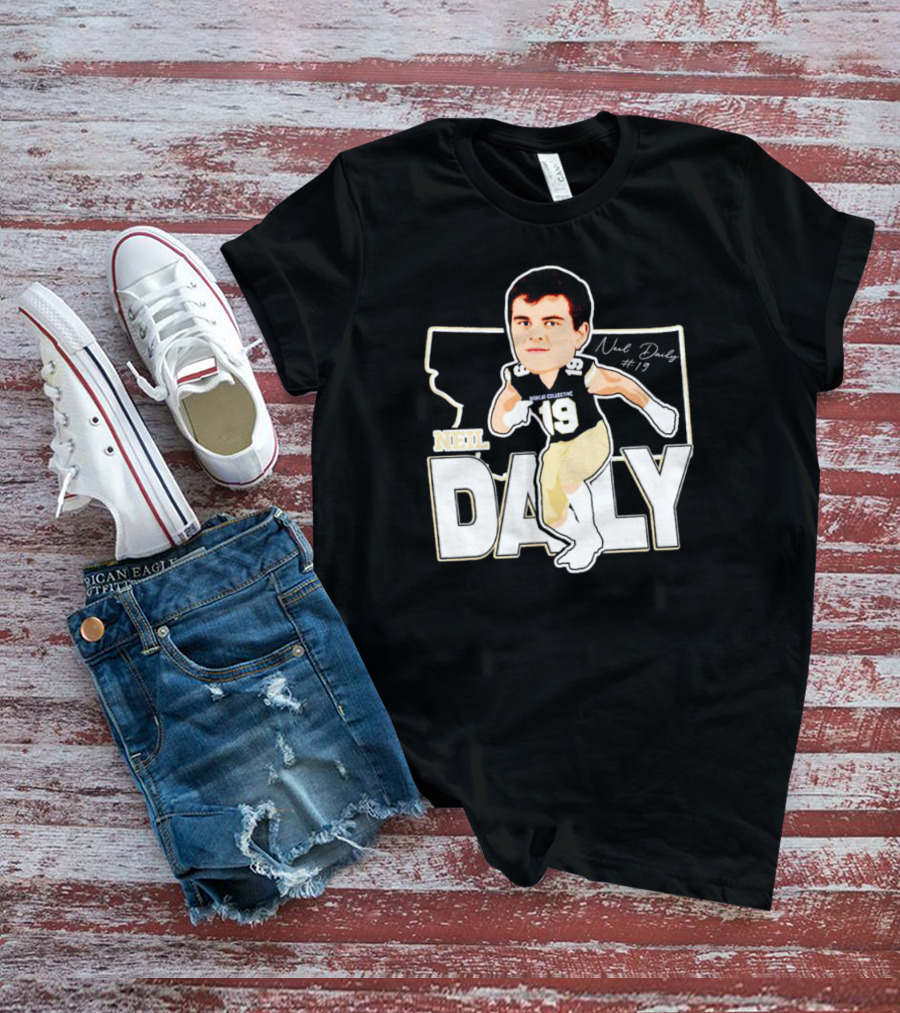 Neil Daily Noah Collective #19 Football Cartoon T-Shirt