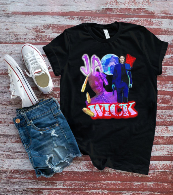 Ja Wick Bullet Portraits Action Concept T-Shirt