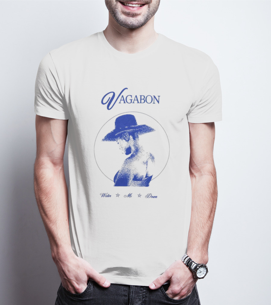 Vagabon Water Me Down Blue Silhouette Hat T-Shirt