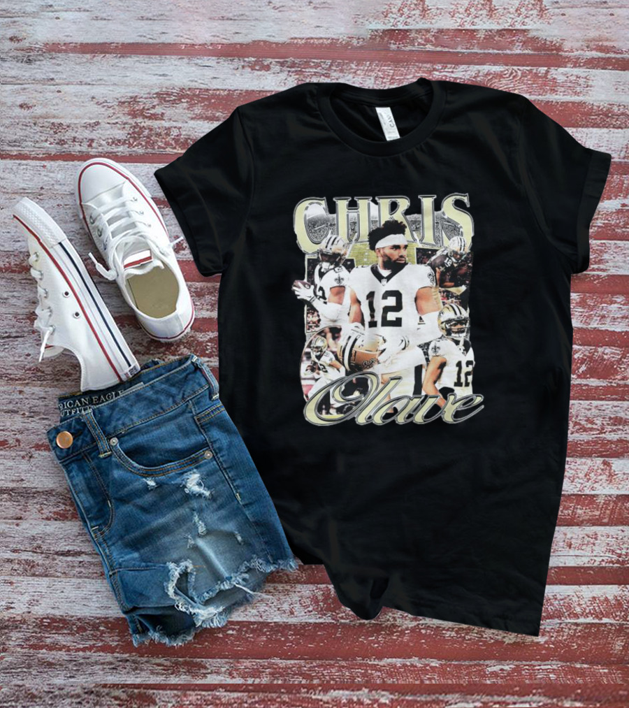 Chris Olave New Orleans Football Collage 12 T-Shirt