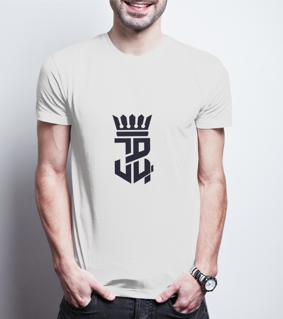 JSU Blue Crown Logo JB4 Monogram T-Shirt