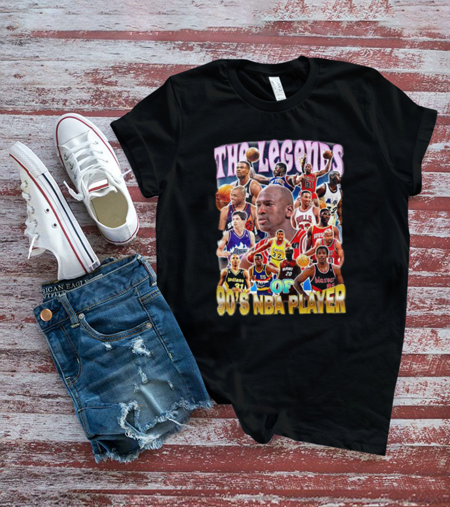 The Legends Of 90's NBA Player T-Shirt