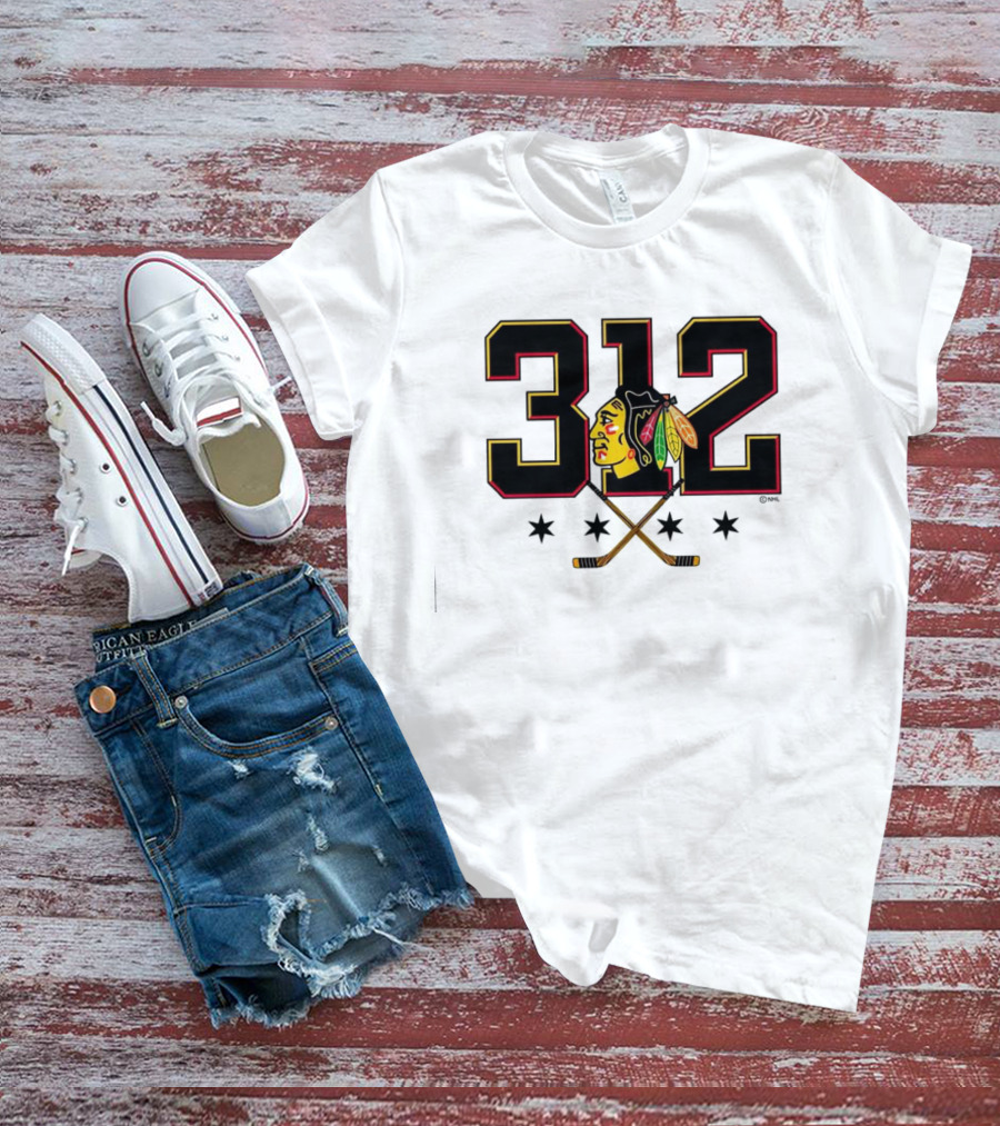 312 Chicago Blackhawks T-Shirt