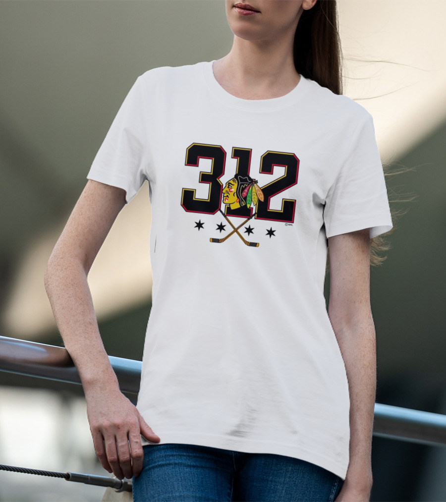 312 Chicago Blackhawks T-Shirt