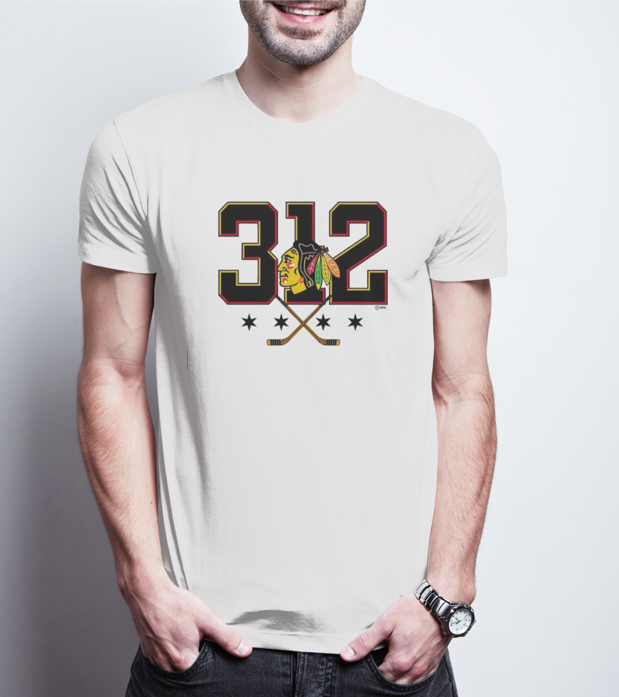 312 Chicago Blackhawks T-Shirt