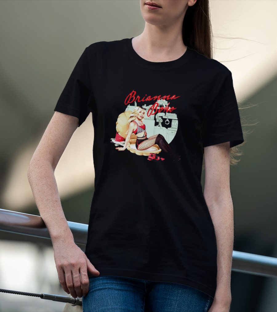 Brianna Boho In Shell With Retro Camera And Vintage Style Background T-Shirt