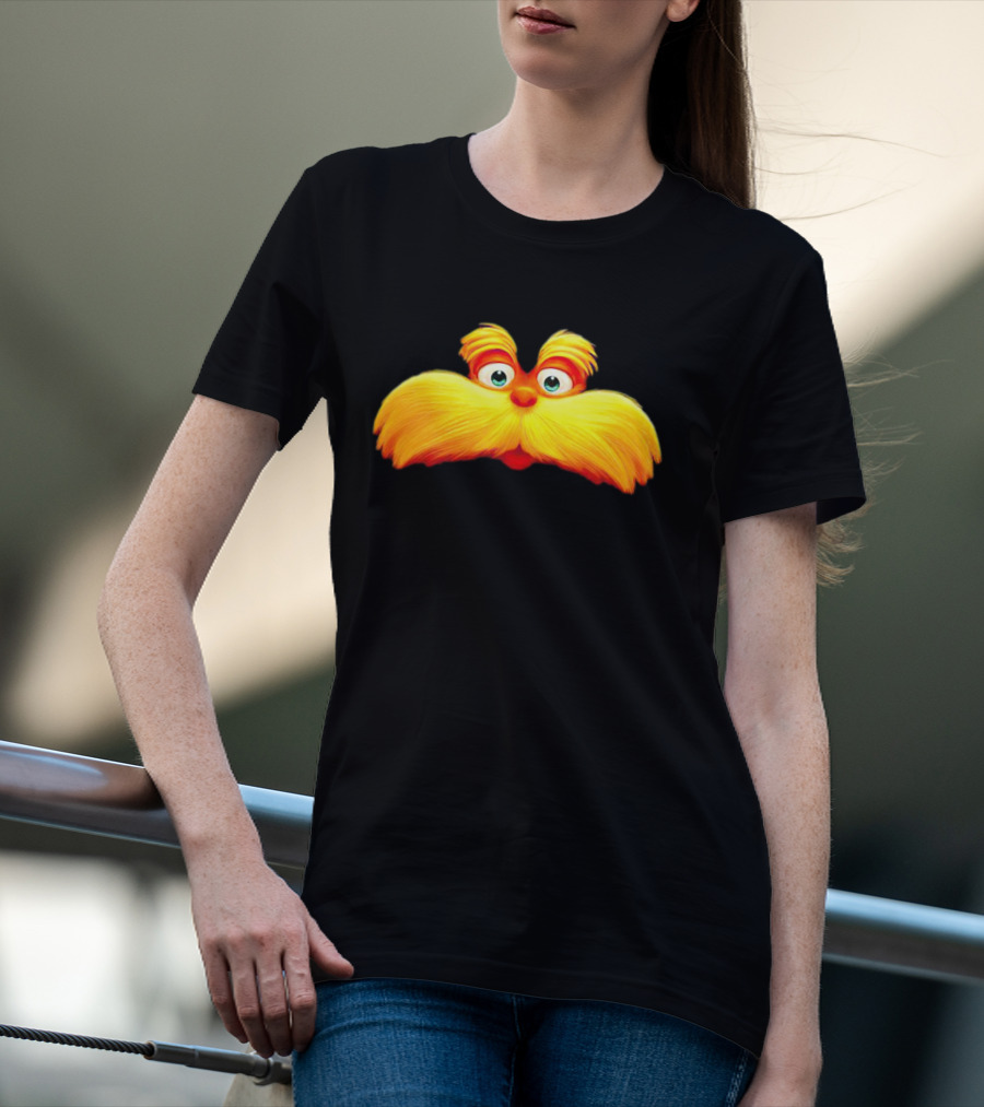 Dr. Seuss The Lorax Mustache Icon Face T-Shirt