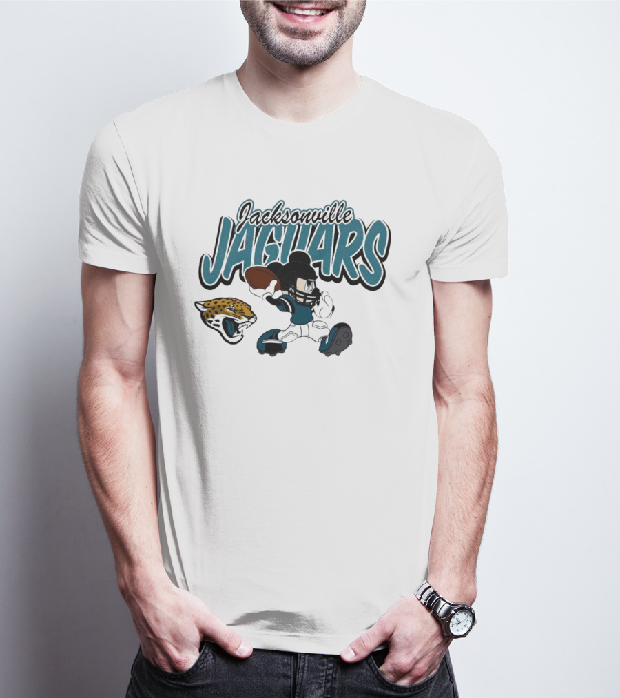 Jacksonville Jaguars Mickey Mouse Football Disney T-Shirt