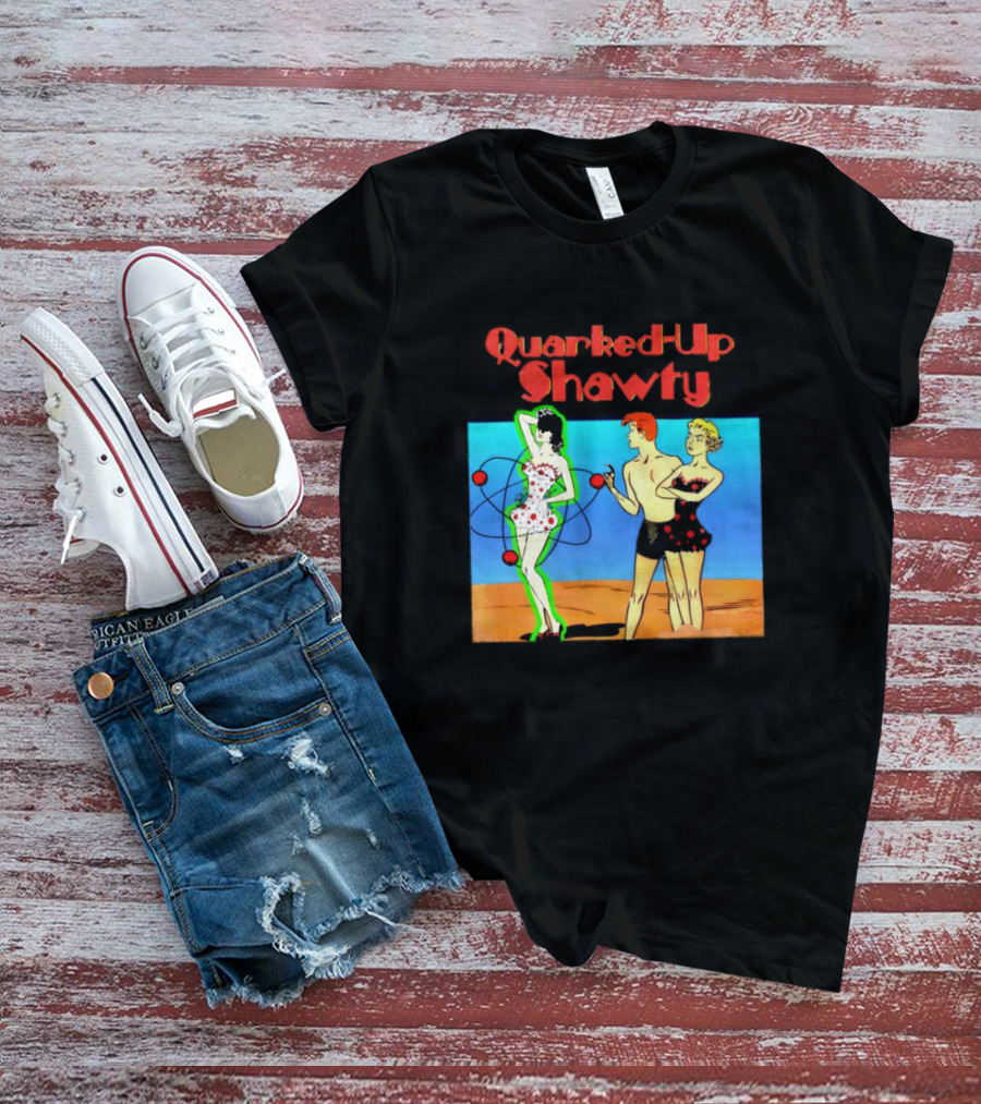 Quarked-Up Shawty Retro Atomic Pin-Up T-Shirt