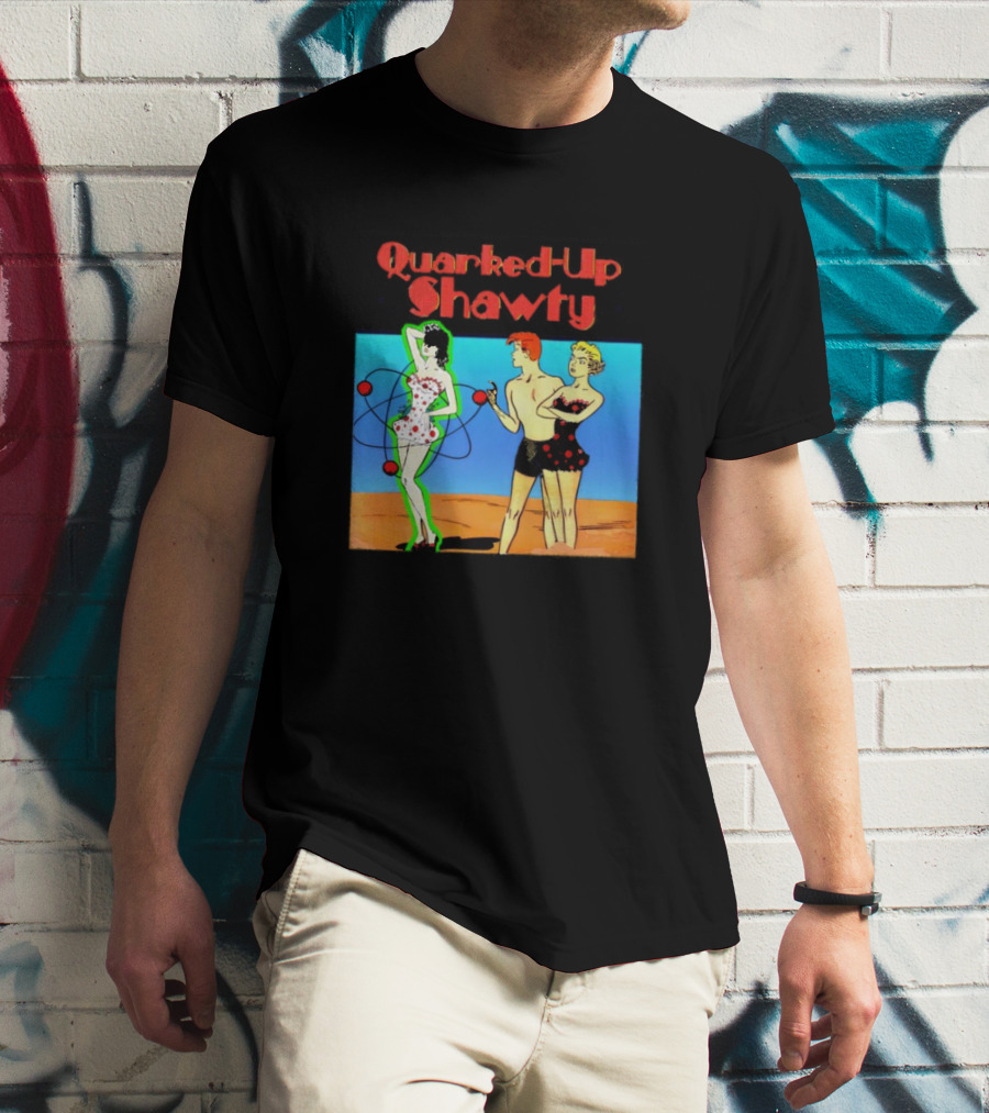 Quarked-Up Shawty Retro Atomic Pin-Up T-Shirt