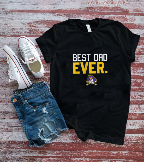 BEST DAD EVER ECU Pirate Skull T-Shirt