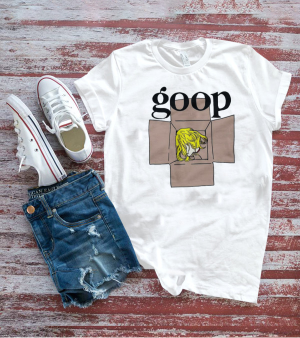 Goop Heads Blonde Wig In Cardboard Box T-Shirt