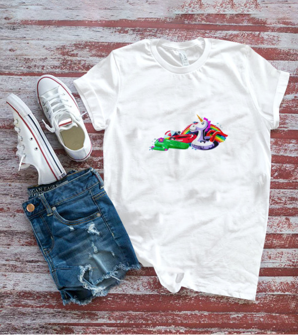 Kentucky Float ‘Tucky Rainbow Unicorn Cactus Pool Party T-Shirt