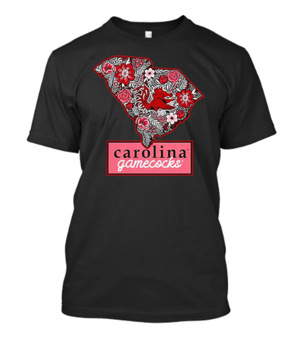 USC University Of South Carolina Gamecocks Floral Map Carolina Gamecocks T-Shirt