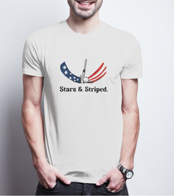 Stars And Striped Golf Club Flag T-Shirt