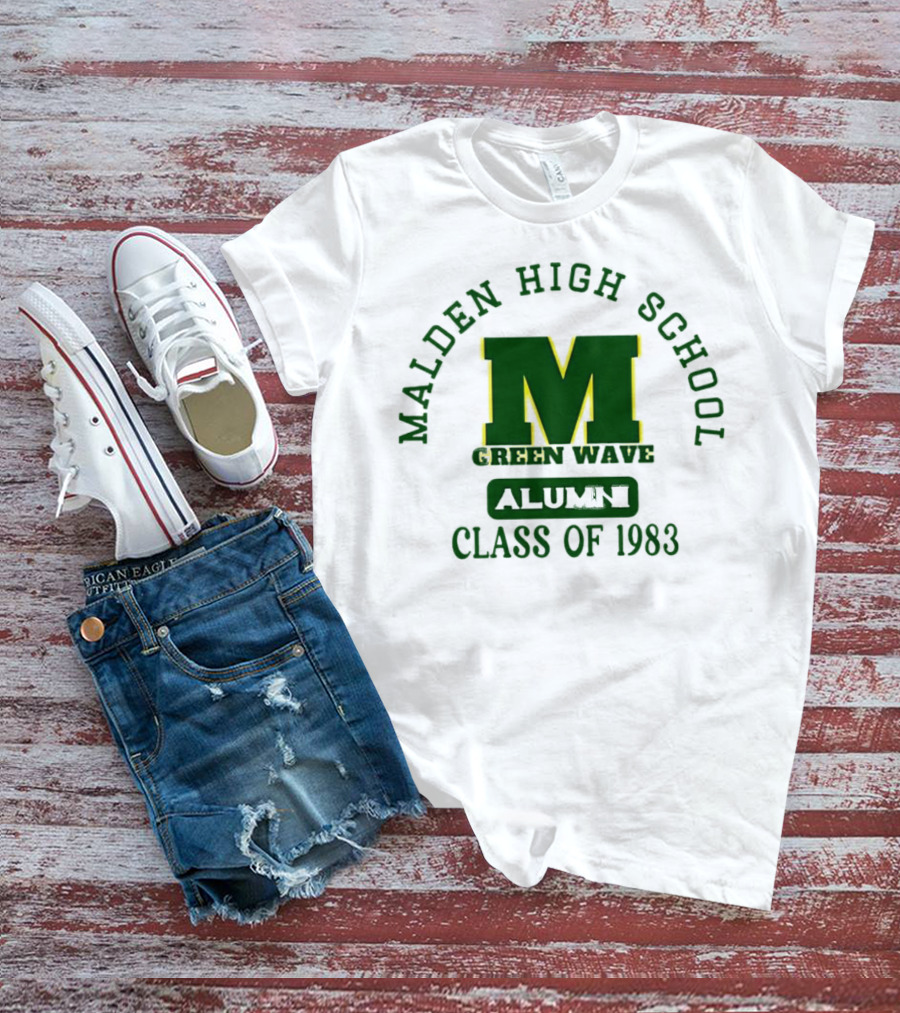 Malden High School Green Wave Alumni M Class Of 1983 T-Shirt
