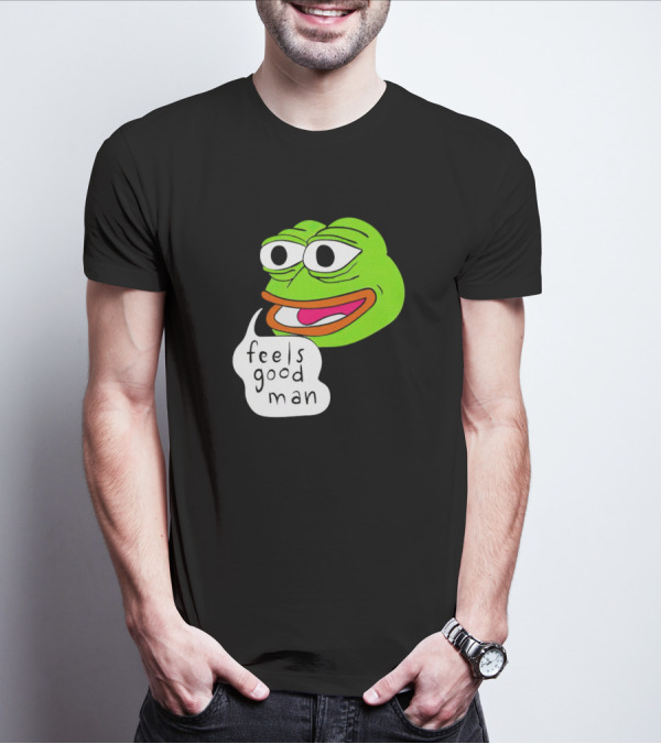 Pepe The Frog Feels Good Man Iconic Meme T-Shirt