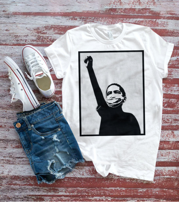 A Million Strong Masked Silhouette Raising Fist T-Shirt