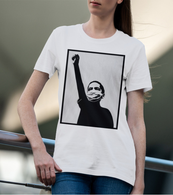 A Million Strong Masked Silhouette Raising Fist T-Shirt