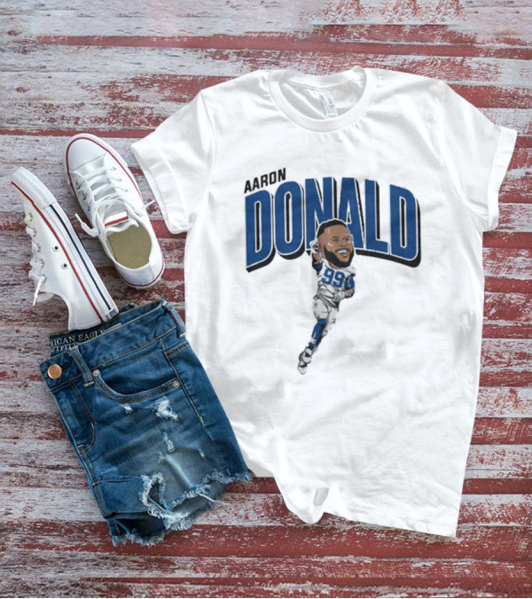 Aaron Donald Rams 99 Player Cartoon T-Shirt