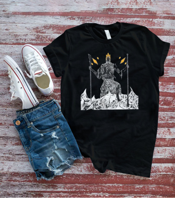 The Torn King Throne With Crown And Staffs T-Shirt
