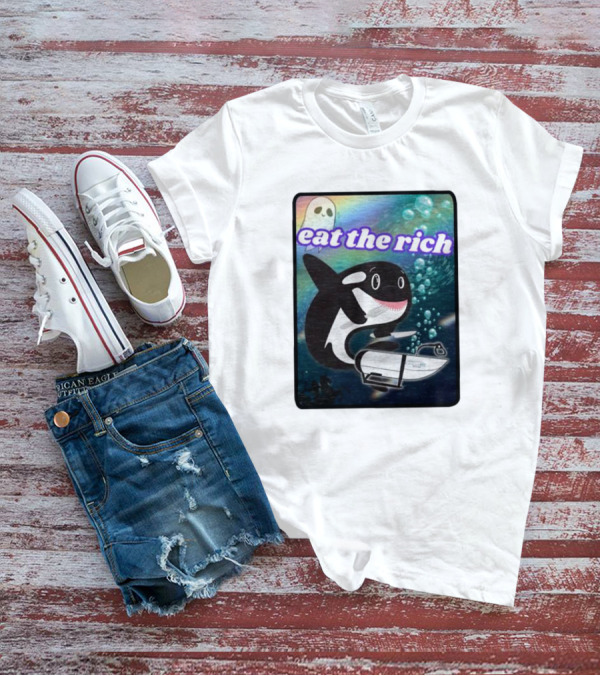 Orca Eat The Rich Oceangate Submarine Ghost Bubbles T-Shirt
