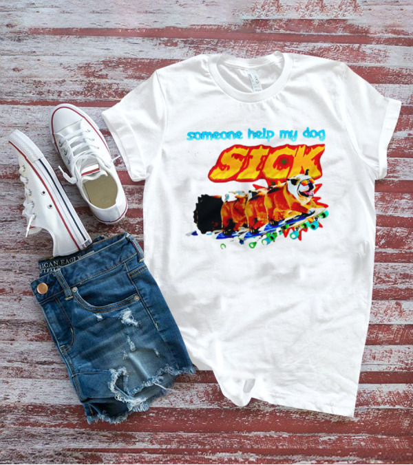 Someone Help My Dog He Is SICK Skateboarding Bulldogs T-Shirt
