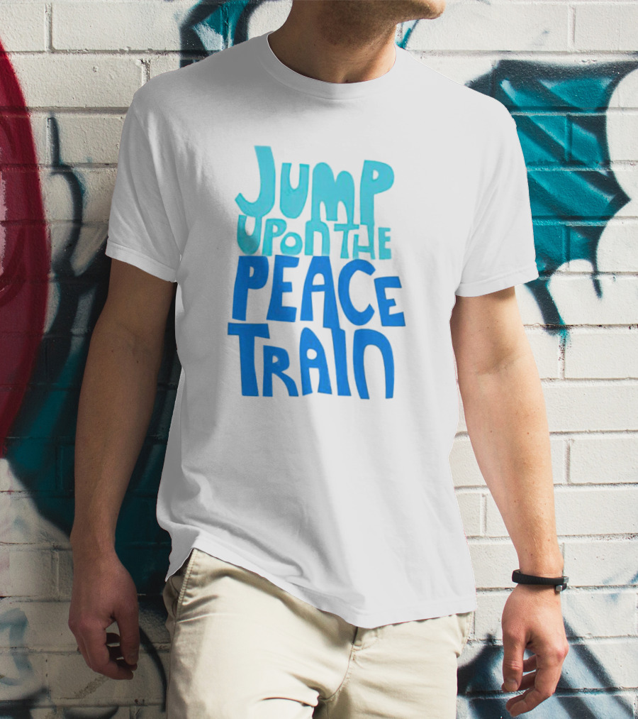Jump Upon The Peace Train Retro Vibes T-Shirt