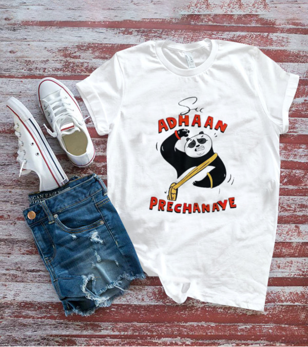 Panda See Adhaan Prechanaiye Kung Fu Pose T-Shirt